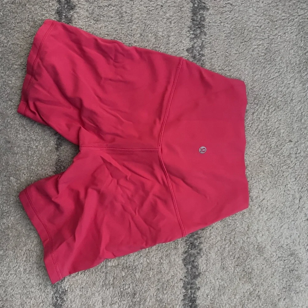 Lululemon Women's Pink Biker Shorts 6” - Picture 6 of 6